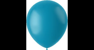 Folat - ballonnen Calm Turquoise Mat 33 cm - 50 stuks