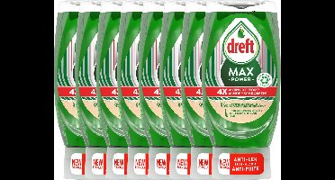 Dreft MaxPower - Vloeibaar Afwasmiddel - voordeelverpakking 8 x 370ml