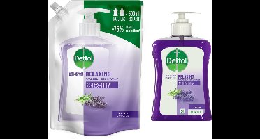 Dettol - 1x Dettol Refill Relaxing Lavender 500ML - 1 x Dettol Relaxing Lavender 250ML - Voordeelpakket