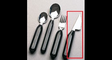 Lichtgewicht bestek met dikke handgreep - mes