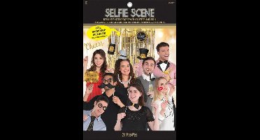 21 stuks Photo Props Kit Happy New Year Deluxe 38 x 25 cm