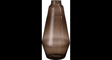 Mica Decorations Silva Vaas - 19x19x42 cm - Glas - Bruin
