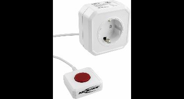 Ansmann 1260-0002 Energiezuinig stopcontact Wit Randaarde stekker 1 stuk(s)