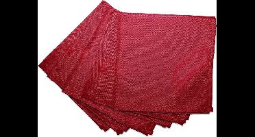 Wicotex - Servetten Polyester 40x40cm Rood 6 stuks