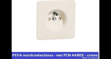 PEHA stopcontact met penaarde en kinderbeveiliging - wit (B 80.6671 SI W) - wandcontactdoos