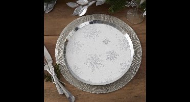 Ginger Ray - Silver Christmas - Borden Sneeuwvlokken (8 stuks)