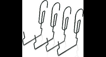 Prosperplast kunststof balkonbeugels - set van 8x - 23 x 21 cm - bloembakbeugel