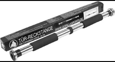 Gorilla Sports Optrekstang - Pull Up Bar - Kozijnmontage - Belastbaar tot 95 kg