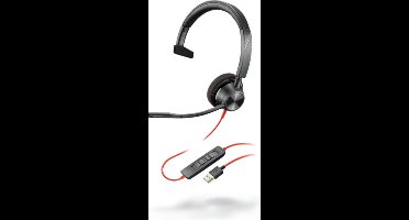 Headphones with Microphone Poly 214017-01 Red Black