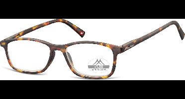 Montana Leesbril MR51F Rechthoekig milky tortoise Sterkte +1:00