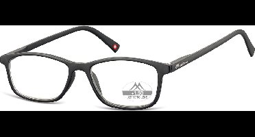 Montana Leesbril MR51 Rechthoekig Zwart Sterkte +2:00