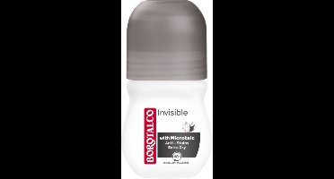 Borotalco - Deodorant Roller - Invisible - Barrier Effect Talc - 0% Alcohol - 50 ml
