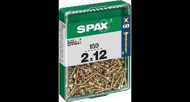 Schroefdoos SPAX 4081020200122 Houten schroef Platte kop (2 x 12 mm) (2,0 x 12 mm)