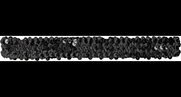 Pailletten hoofdband Charleston zwart