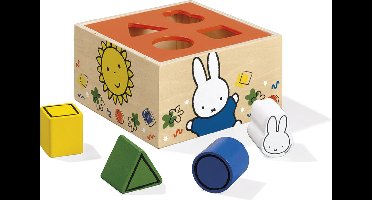 Nijntje houten speelgoed vormenstoof - peuter kleuter educatief speelgoed - vanaf 1,5 jaar - Bambolino Toys