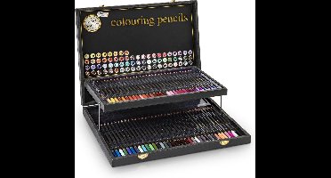 Craft Sensations Professionele Kleurpotloden Koffer 68-Delig - Kleurpotloden Voor Volwassenen - Hoogwaardige Pigmenten - Stijlvolle Opbergkoffer - Fijne Punt - Zachte Textuur - Perfecte Kleurafgifte - Cadeau Voor Tekenliefhebbers