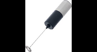 Kinvara Melkopschuimer - zwart/grijs - metaal/kunststof - op batterijen - 3,5 x 21,4 cm