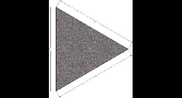 Schaduwdoek driehoek 3x3x3m Antraciet met Bevestigingsset