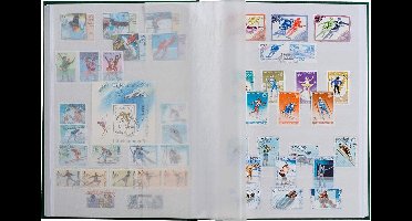 Leuchtturm Postzegelinsteekalbum Basic W32 - groene kaft