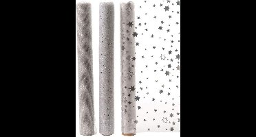 Tafelloper Decoris Zilverkleurig 200 x 35 cm