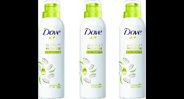 Dove Coconut Oil Shower Mousse 3 x 200 ml