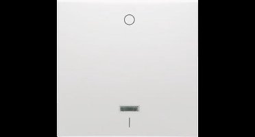 PEHA bedieningswip wisselschakelaar met rode lens - Badora levend wit (D 11.540.02 GLK)