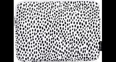 WiseGoods Premium Laptopsleeve 14 Inch - Laptophoes - Laptop Sleeve - Laptophoezen - Hoes Laptops - Laptoptassen - Zwart / Wit
