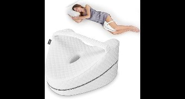 Kniekussen voor zijslapers, been-rustkussen, traagschuim, orthopedisch kniekussen, beenkussen om te slapen, voor ondersteuning van heupen, benen, knieën, rug en zwangerschap