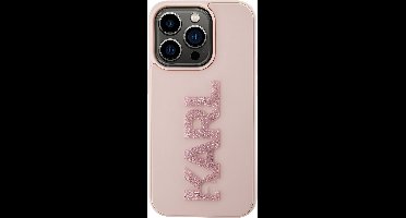 iPhone 15 Pro Backcase hoesje - Karl Lagerfeld - Effen Roze - TPU (Zacht)