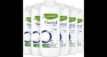Neutral - Parfumvrij - Douchegel 0% - 6 x 250ml - Voordeelverpakking