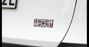 Tesla Plaid Logo Embleem - badge voor alle Tesla-modellen - metaal en kunststof