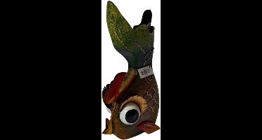 Plantenbak Vis, Metaal, Tuindecoratie, Art Bizniz, BW24116, 20x14x39cm