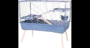 Zolux Neolife 100 Knaagdierkooi - Dierenverblijf - 99x54x92 cm Blauw