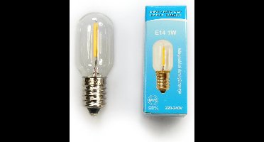 3x LedLamp Klein Dimbaar / Lamp LED E14 Fitting Smal - 1 Watt 50 lumen 2700K - Zacht Warm Wit Licht - Geschikt voor o.a. Koelkast, Afzuigkap, Nachtlamp en Zoutlamp