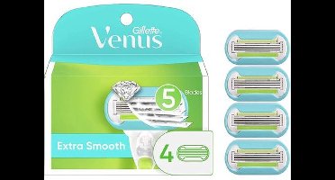 Gillette - Venus - Extra Smooth - Scheermesjes/Navulmesjes - 4 Stuks