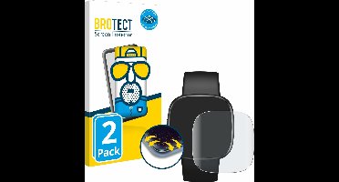 BROTECT - Screenprotector voor Fitbit Versa 4 - Folie Beschermfolie matte volledig dekking 2 Stuks