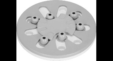 Springos Voerbak - Hondenspeelgoed - Interactief - Educatief - Honden - Katten - Grijs/Wit