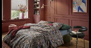 At Home by BeddingHouse Batik dekbedovertrek - Tweepersoons - 200x200/220 - Donker Blauw