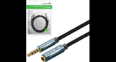 Ugreen - adapterkabel - AUX verlengstuk mini-jack 3,5 mm 2m blauw - (AV118)