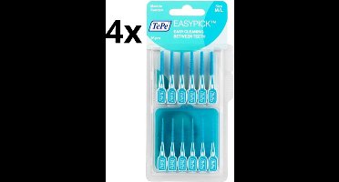 TePe Easypick M/L - Turquoise - 4 x 36 stuks - Voordeelverpakking