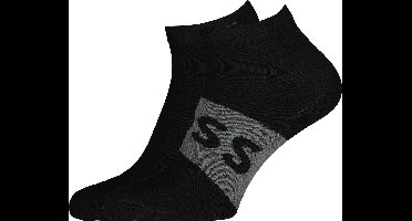 BOSS enkelsokken (2-pack) - heren sneaker sokken katoen - zwart