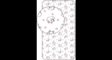 Aristocats Hoeslaken Stippen -Eenpersoons - 90 x 200 cm