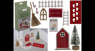 Out of the Blue Christmas X-mas Elf Door Set