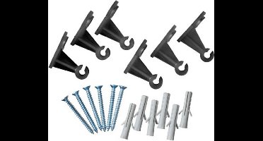 2 stuks Bevestigingsset transparant voor metalen klimrekken set a 6...