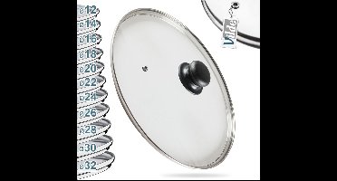 Deksel Glas Hittebestendig 32 cm - Pannendeksel - Pandeksel - Potdeksel