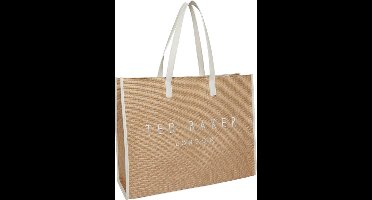 Ted Baker - Pallmer Faux Raffia Large Icon Bag Ecru