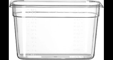 HENDI Gastronorm container – polycarbonaat – 4L – transparant – temperatuurbestendig