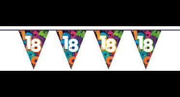 Vlaggenlijn Cijfers 18 jaar - 10 meter