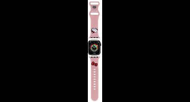 Hello Kitty Siliconen Kitty Hoofdband voor Apple Watch 42/44/45/49mm - Roze