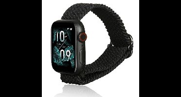 Beline Apple Watch Textiel band 42/44/45/49mm zwart/zwart